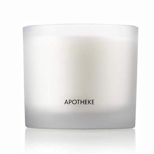 APOTHEKE Luxury Scented 3-Wick Jar Candle, Magnolia Bouquet, 32 oz - Large - Magnolia, Rose, Pepper, Musky Woods Scent, Strong Fragrance, Aromatherapy, Long Lasting, Hand Poured in USA
